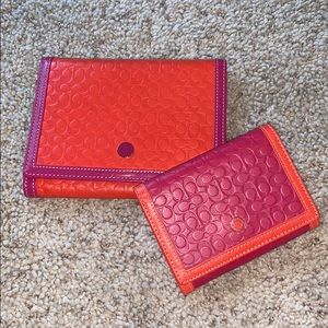 Coach notebook and picture frame